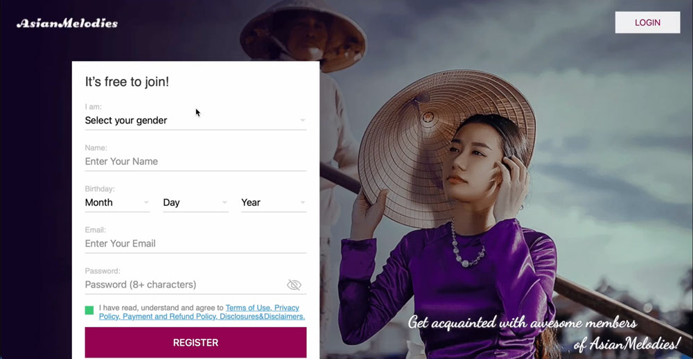 SakuraDate main page